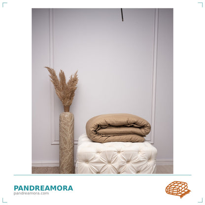 Kołdra obciążeniowa Aura Kids, kolor szafranowa musztarda – rozmiary 100x150/110x170 cm i wagi 2-6 kg